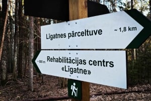 Depuis Riga : le village de Ligatne et le parc national de la rivière Gauja ...
