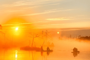 From Riga: Sunrise SUP Tour with Pick-Up at Cenas Tīrelis