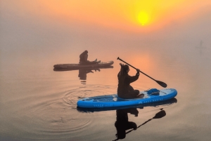 From Riga: Sunrise SUP Tour with Pick-Up at Cenas Tīrelis