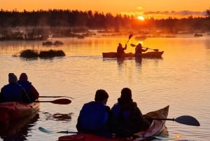 Riga: Sunrise kayak tour with pick-up, Kemeri bog