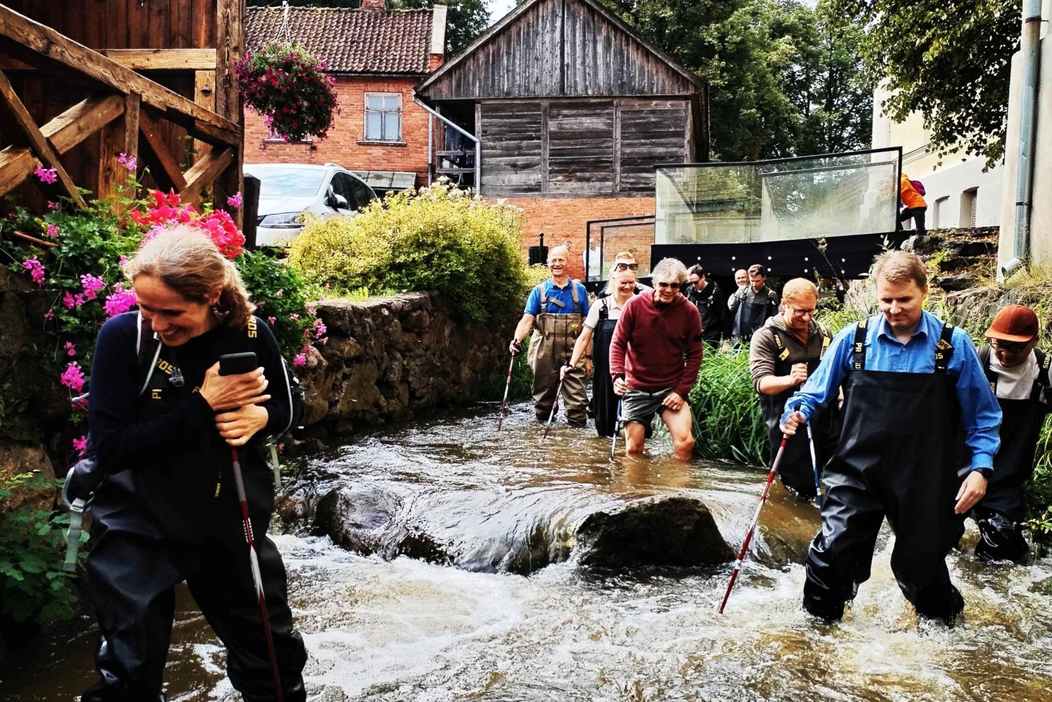 Miasto Kuldiga: Rzeczna wyprawa piesza