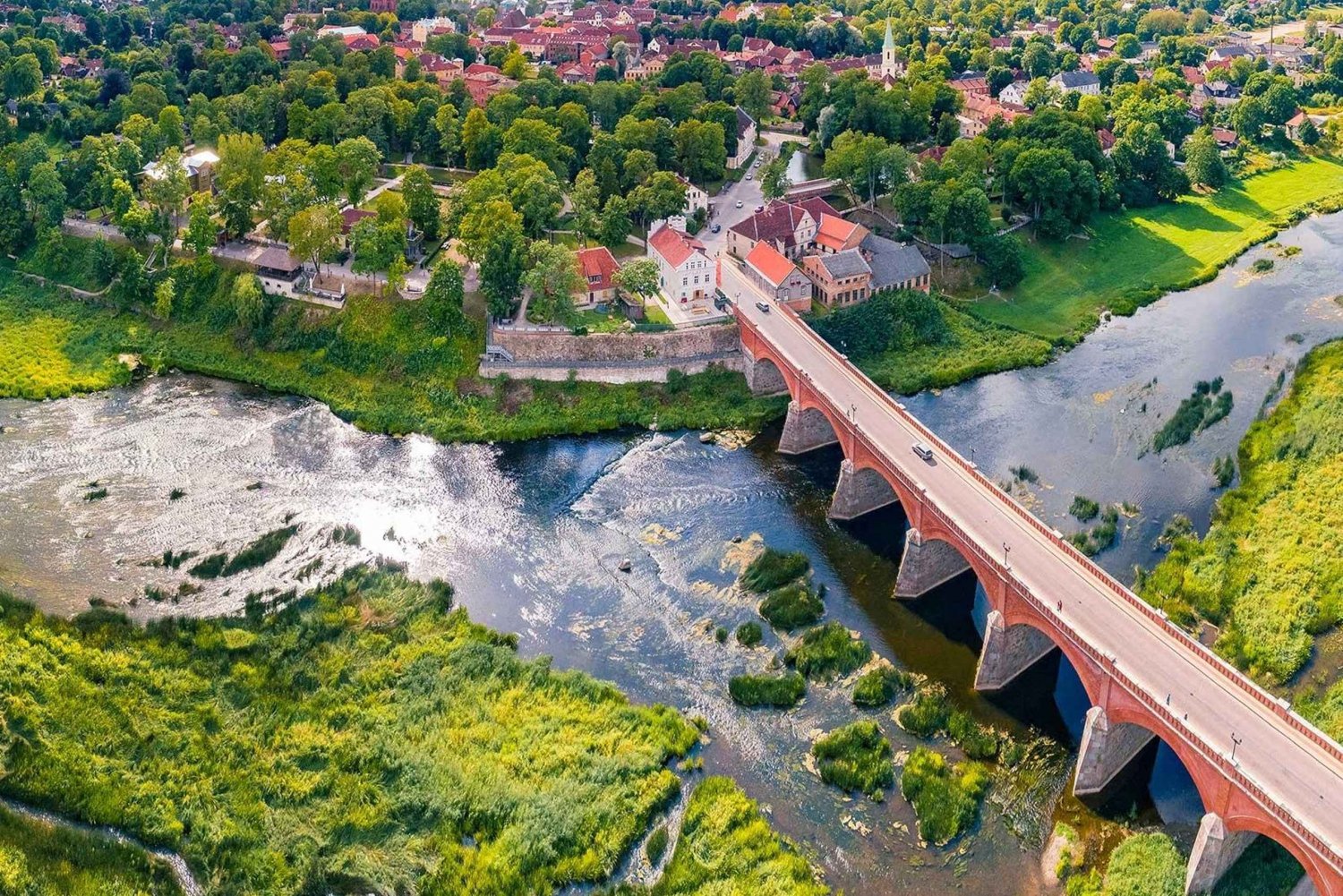 Kuldiga, waterfall gem of Latvia tour with wine tasting