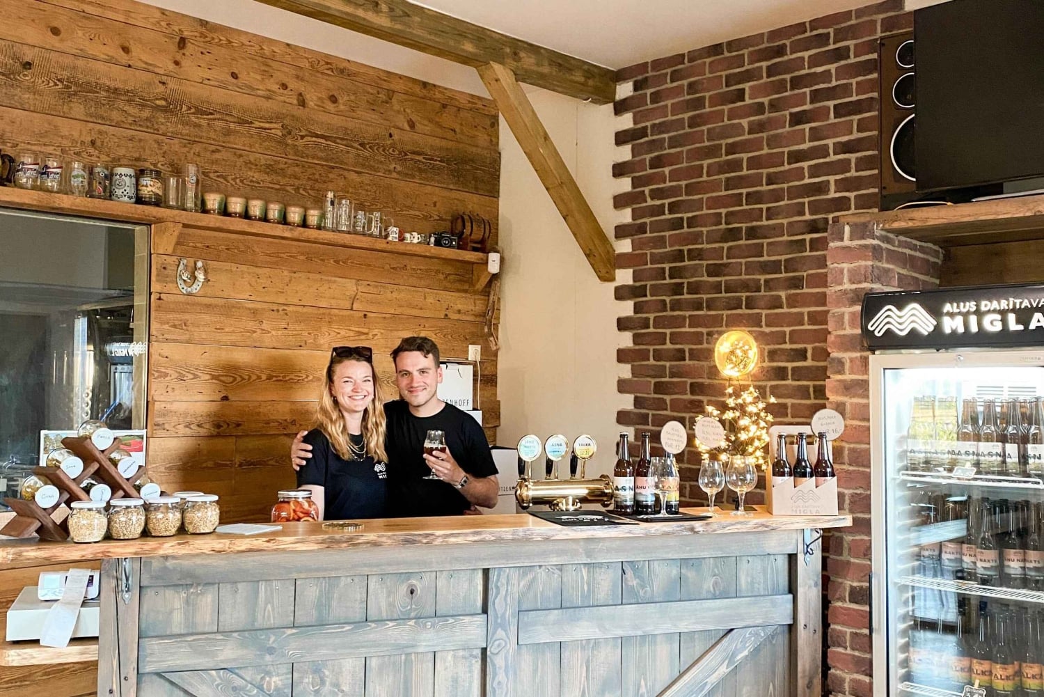 ラトビアビール＆パン試食