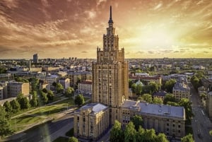 Riga Central Market Tasting Tour with Science Academy Views