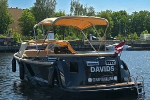 Riga: Private Boat Tour City Canal and Daugava River