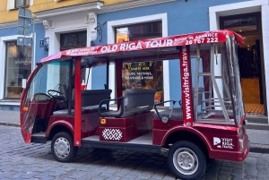 Riga: privé-e-bus tour door de oude stad met audiogids