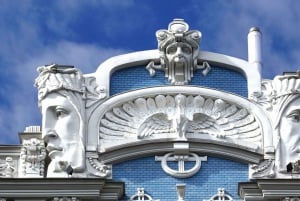 Riga: Tour guiado por você mesmo no distrito Art Nouveau