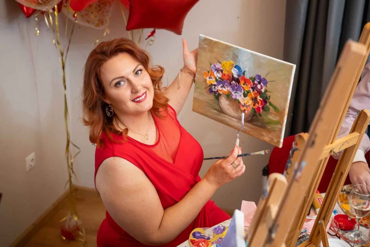 Riga: Sip and Paint Party for bedrifts- og private arrangementer