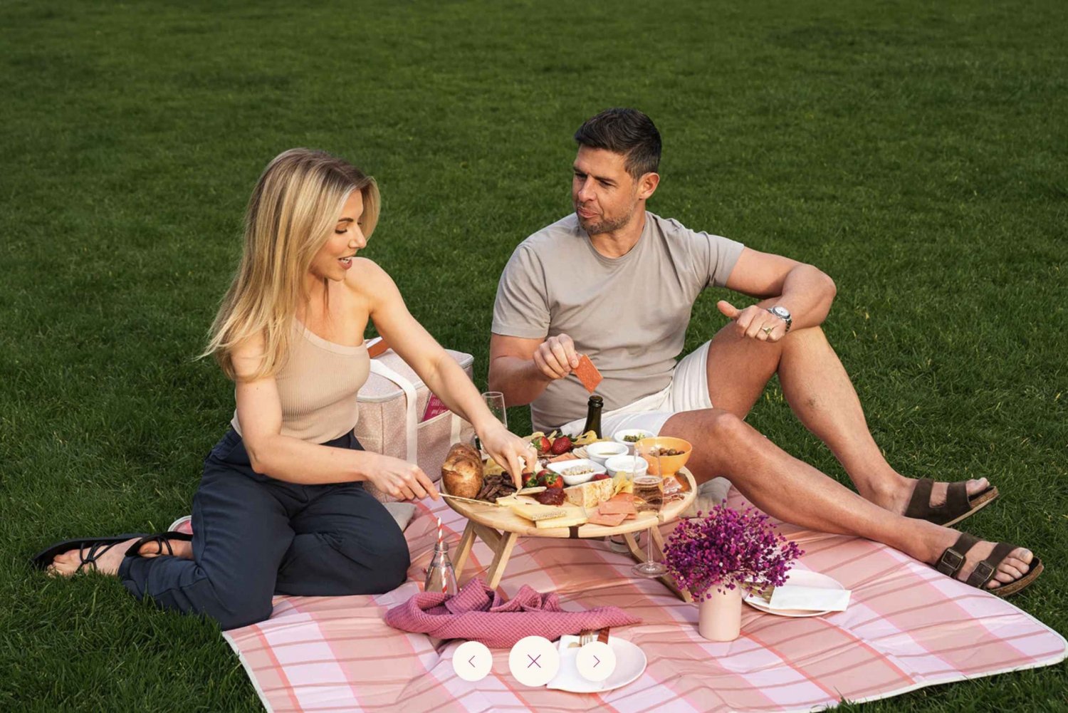 Romantische picknick voor twee