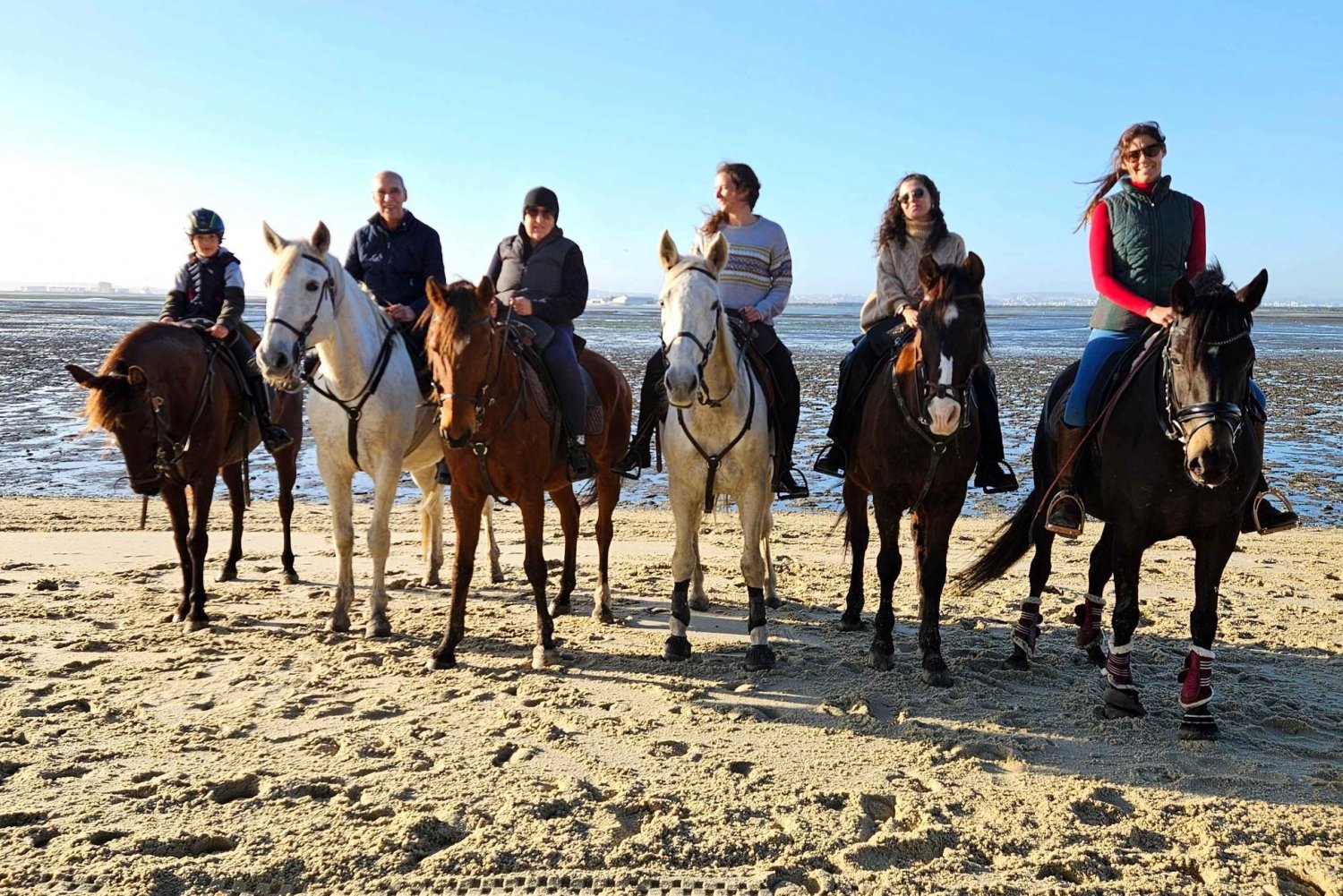 Horseback riding trough the beach GROUP - PDT