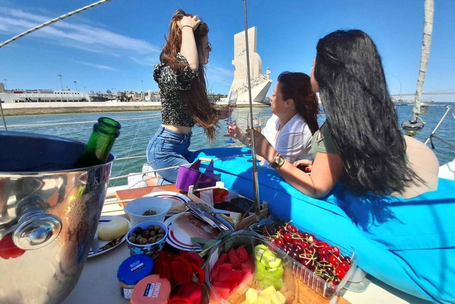 Lisbon: 'Sunset' & 'Day Tours' by boat, with drink and music