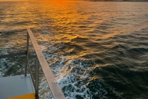 Cascais: crociera al tramonto a Lisbona con open bar