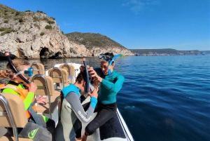 From Sesimbra: Exclusive!!! Sea Scooter Snorkeling boat Tour