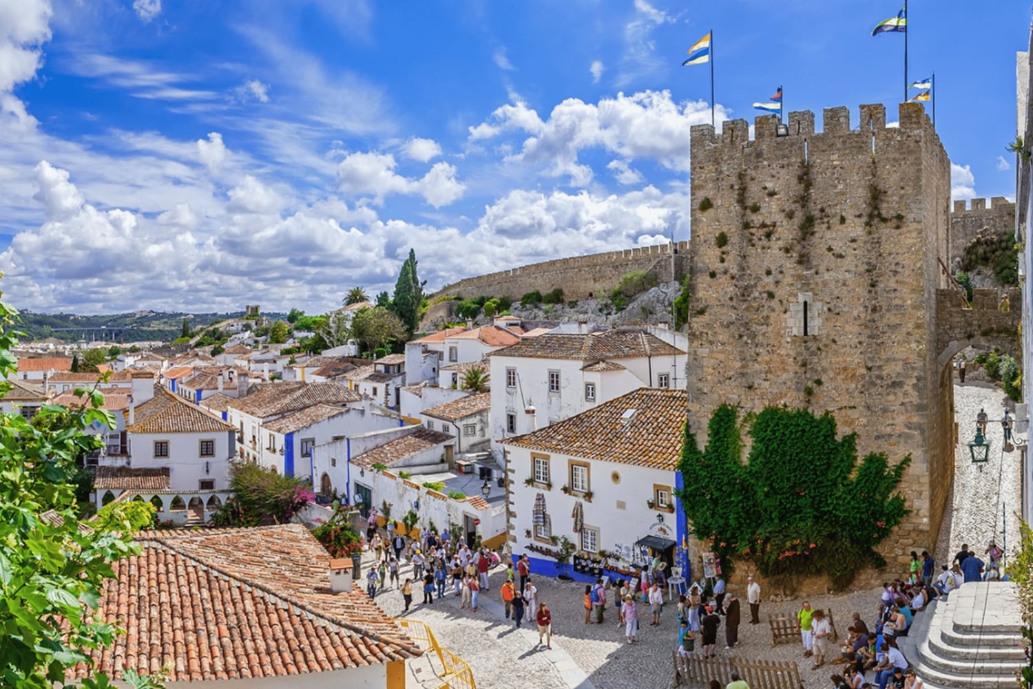 Full-day private tour to medieval Óbidos and Nazaré village