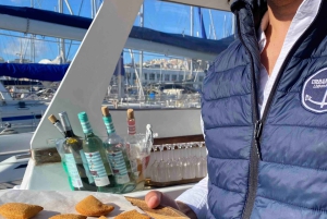 Lisboa: 2 timer båtcruise i solnedgangen med drinker