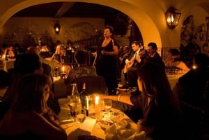 Lisbon: Authentic Fado Show, Dinner and Night Tour