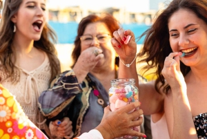 Lisboa-julelys-cruise på Tajo med varm drikke