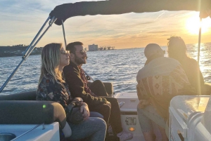 Lisbonne : Croisière en bateau de jour/coucher de soleil/nuit avec champagne