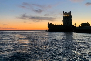 Lisbonne : Croisière en bateau de jour/coucher de soleil/nuit avec champagne