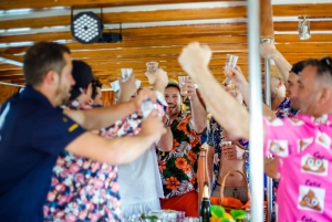 Lisbon: Cruise to the Beach with BBQ, Open Bar and Music