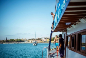 Lisbon: Cruise to the Beach with BBQ, Open Bar and Music
