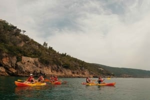 Arrábida: Kayak & Wild Beach Snorkeling with Pickup Option