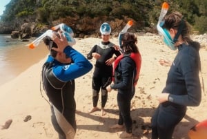 Arrábida: Kayak & Wild Beach Snorkeling with Pickup Option