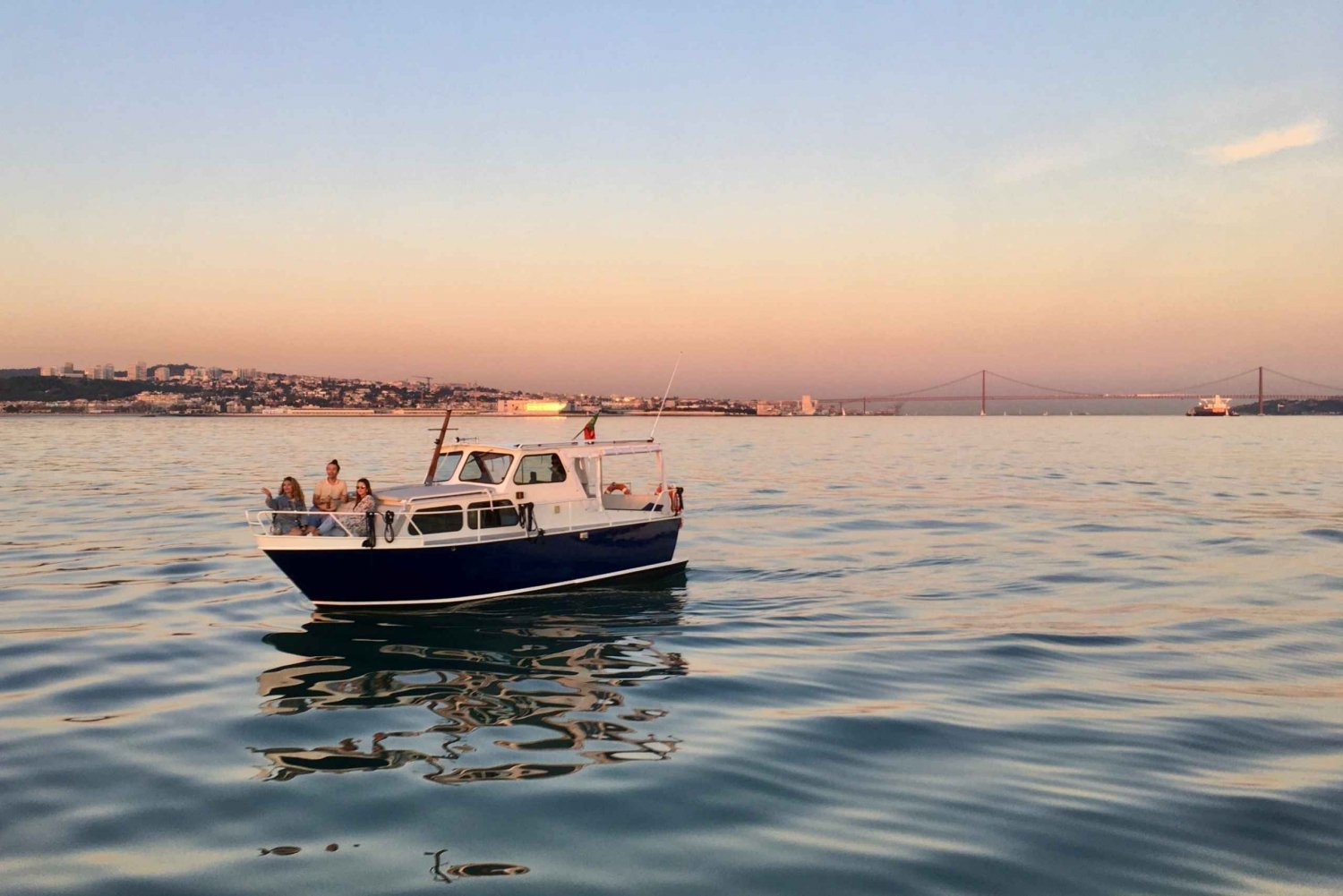 Lisbon: Private City Boat Tour with Sunset Option