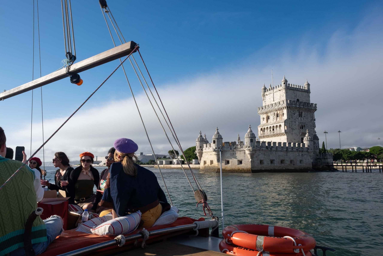 Lisbon: Private Sunset Tour Aboard a Traditional Boat