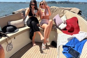 Cruzeiro exclusivo ao pôr do sol em Lisboa – pizza e open bar