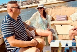 Cruzeiro exclusivo ao pôr do sol em Lisboa – pizza e open bar