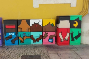 Passeggiata per gli amanti dell'arte di strada a Lisbona