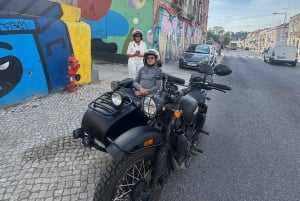 Lisbon: Street Art Sidecar Tour with Hotel Pickup
