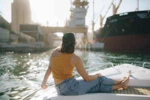Rondvaart bij zonsondergang in Lissabon met lokale hapjes en drankjes