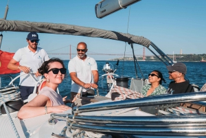 Lisbon: Sunset Sailboat with Open Bar