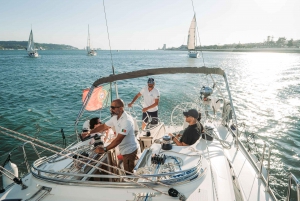 Lisbon: Sunset Sailboat with Open Bar