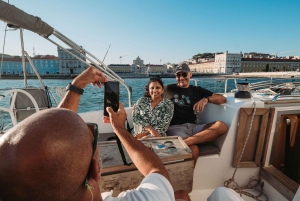 Lisbon: Sunset Sailboat with Open Bar