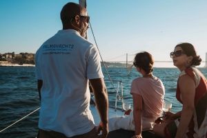 Lisbon: Sunset Sailboat with Open Bar