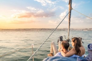 Lisbon: Sunset Sailboat with Open Bar