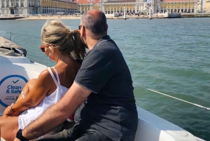 リスボンテージョ川クルーズ、朝、昼、夕暮れ、夜