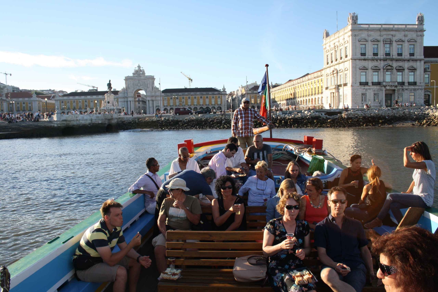 Lissabon: Flusskreuzfahrt auf dem Tejo in einem traditionellen Schiff