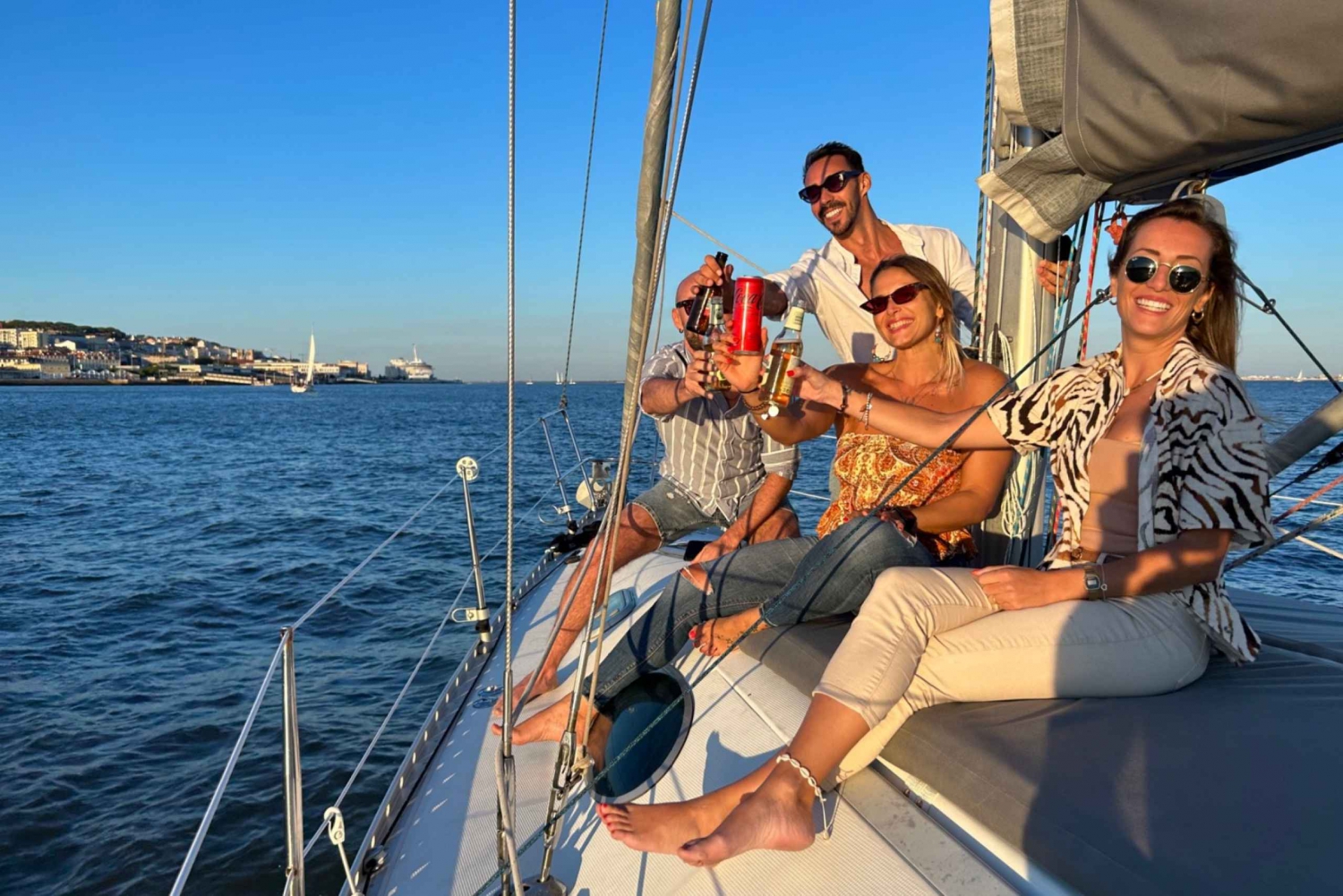 Sunset Sailing Tour on the Tagus river