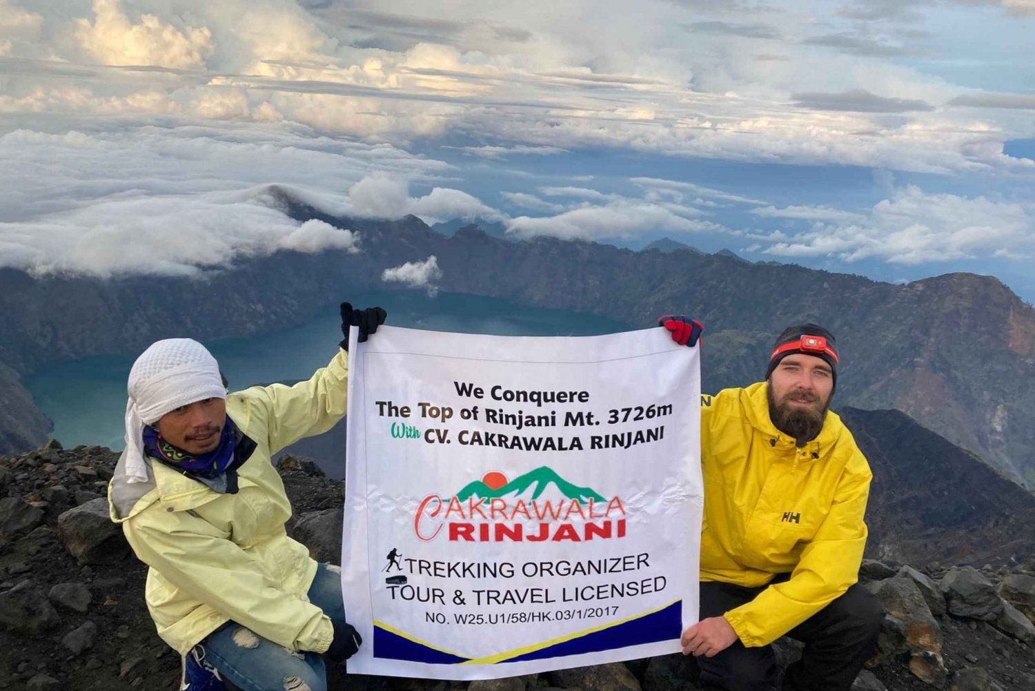 2 dias de escalada ao cume do Rinjani