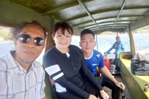 Snorkeltrip bij boom Gilis met boot met glazen bodem