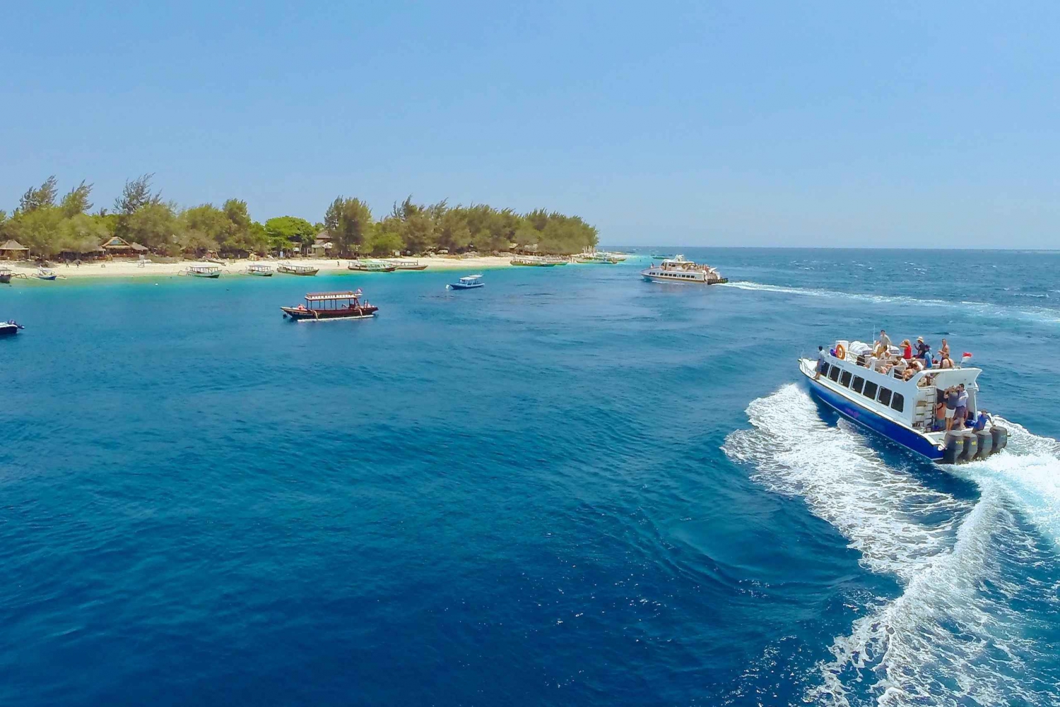 Hurtigbåt fra Nusa Penida til Lombok