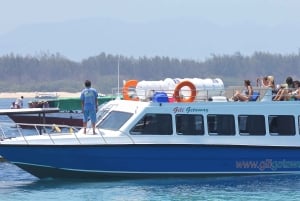 ペニダとギリ トラワンガン間の高速ボート送迎