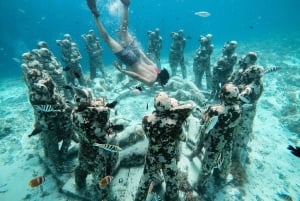 From Gili Meno: Private Snorkeling with Turtle & Statue