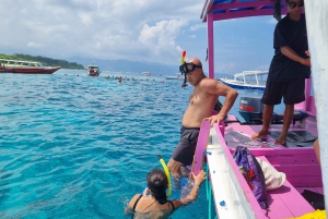 Snorkling på Gili Island: Gili Trawangan, Meno och Air