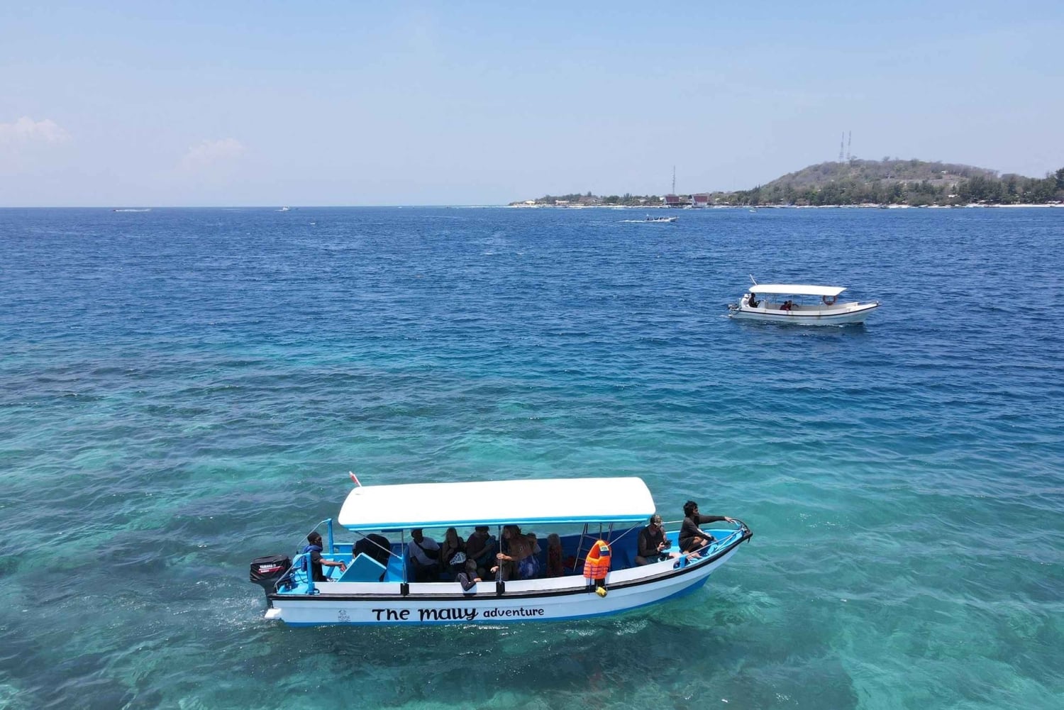 Gili island Snorkelling by private glass bottom boat