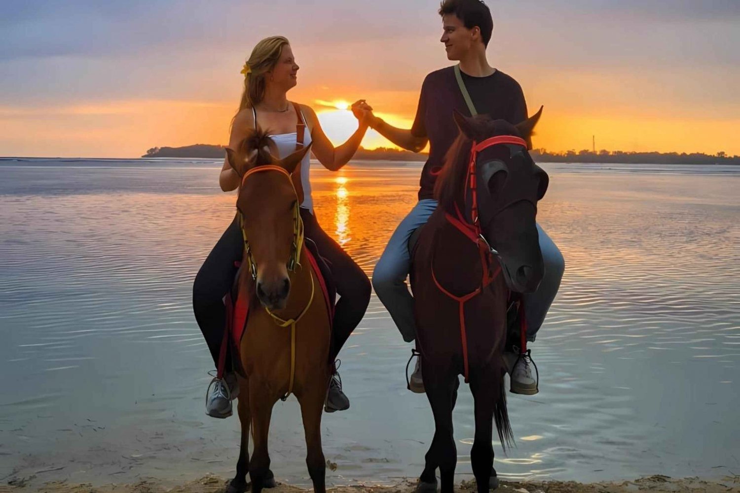 Gili Meno: 1 Hour Beach Horseback Riding with Hotel Transfer